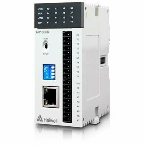 AT12M0P Программируемый логический контроллер серии AT Haiwell 24В 4 (1шт 200кГц)DI 4(1шт 200кГц) DO 2AI 2AO 1 RS485 1 Ethernet