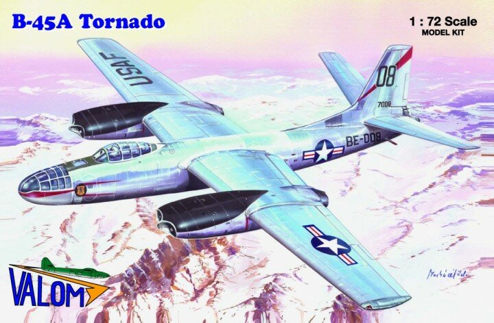 72120 Valom Самолет N. A. B-45A Tornado Масштаб 1/72