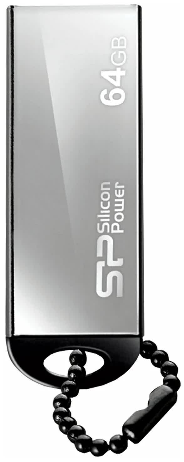 Флешка Silicon Power USB Drive 64Gb Touch 830 SP064GBUF2830V1S {USB2.0, Silver}