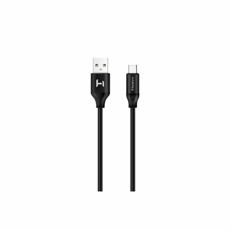 Кабель USB - USB type-C, HARPER, SCH-730, 1м, черный, H00001629, 1543336