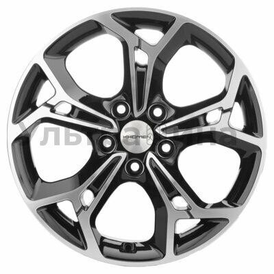 Khomen Wheels KHW1702 (ASX) Black-FP 7x17/5x114.3 ET46 D67.1