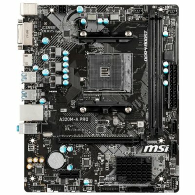 MicroStar MSI A320M-A PRO {2xDDR4-2400, 1xPCI-Ex16x, 1xPCI-Ex, DVI-D+HDMI, 4xSATA3(RAID 0/1/10), 8 Ch Audio, G