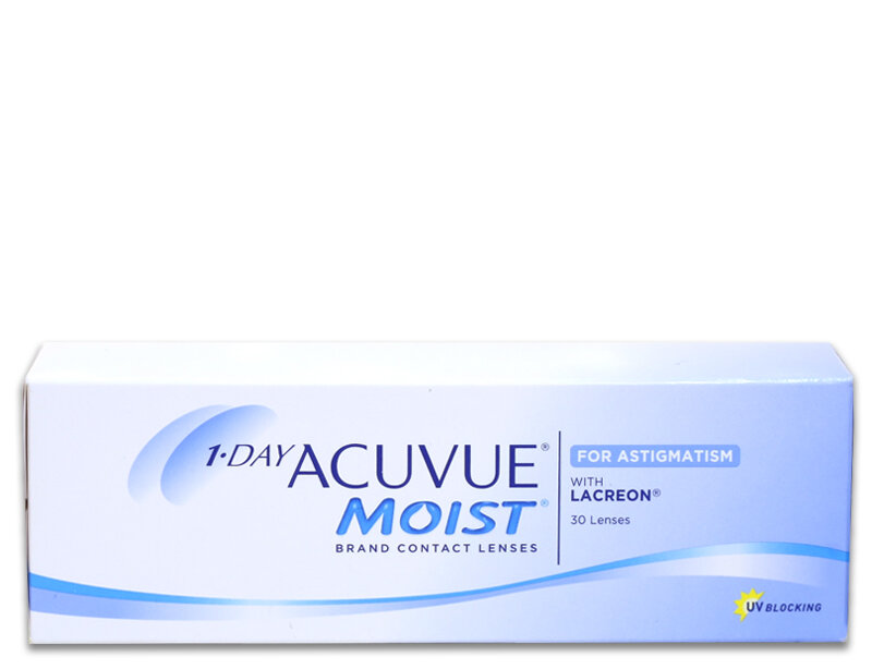 1 DAY ACUVUE MOIST for ASTIGMATISM 30 шт -04.50 -1.25 90 R 8.5 прозр.