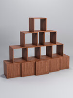 Комплект демонстрационных кубов №4, Орех 200 x 40 x 160 см (ДхШхВ)