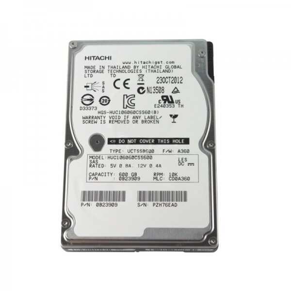 Для серверов Hitachi Жесткий диск Hitachi 0B23909 600Gb SAS 2,5" HDD