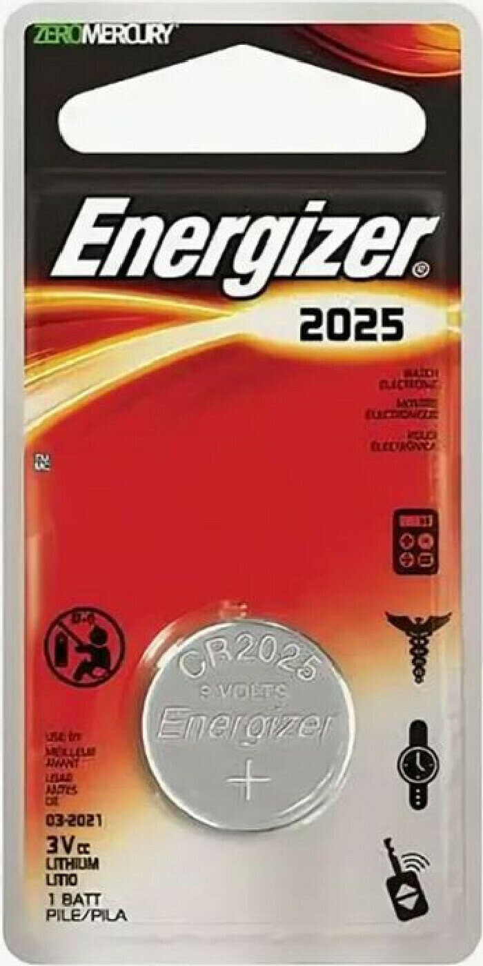 Батарейка Батарейка CR2025 3B литиевая Energizer в бластере 1 шт. 2 упаковки