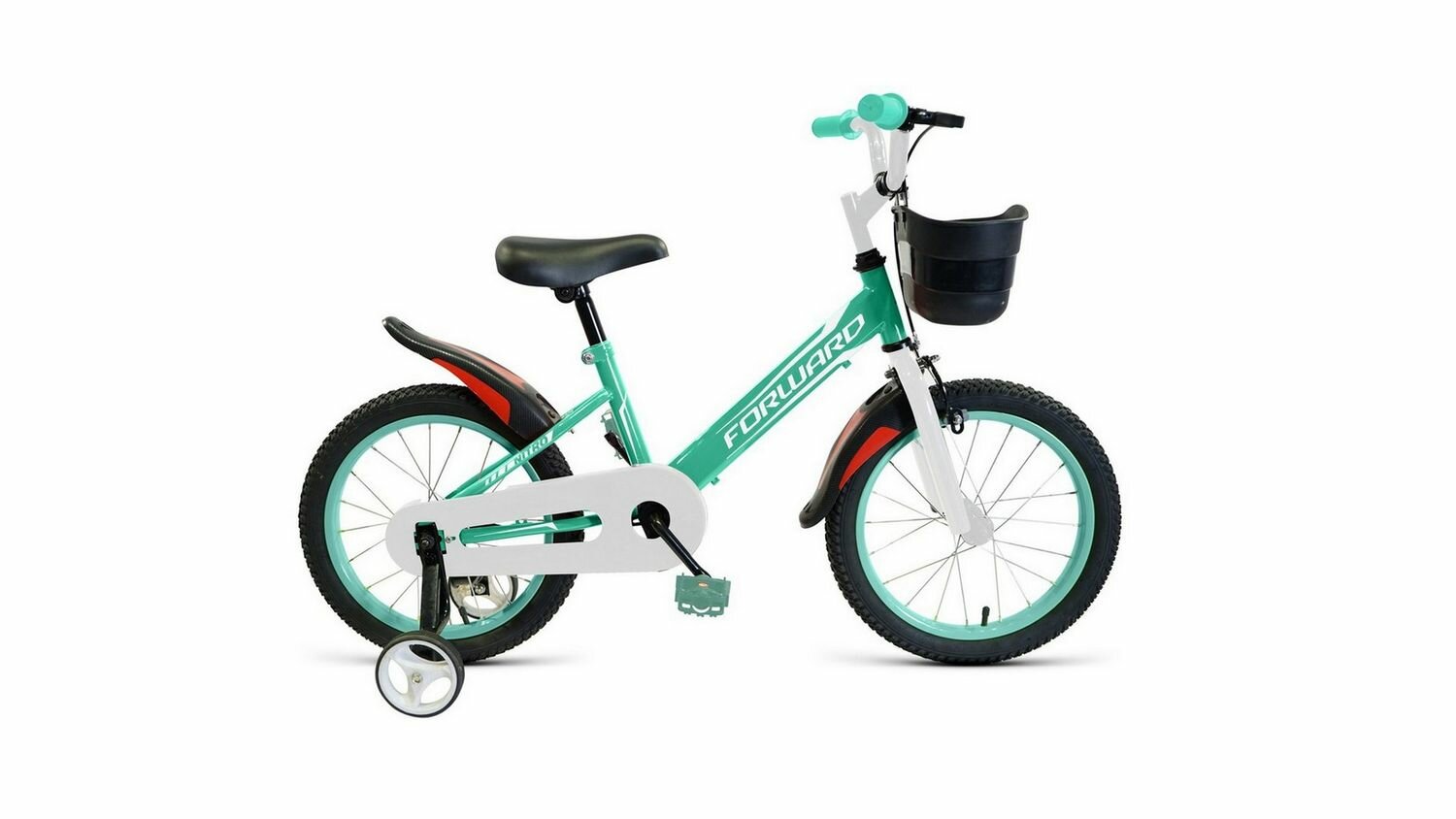 Детский велосипед Forward Nitro 18, год 2021, цвет Зеленый-Голубой