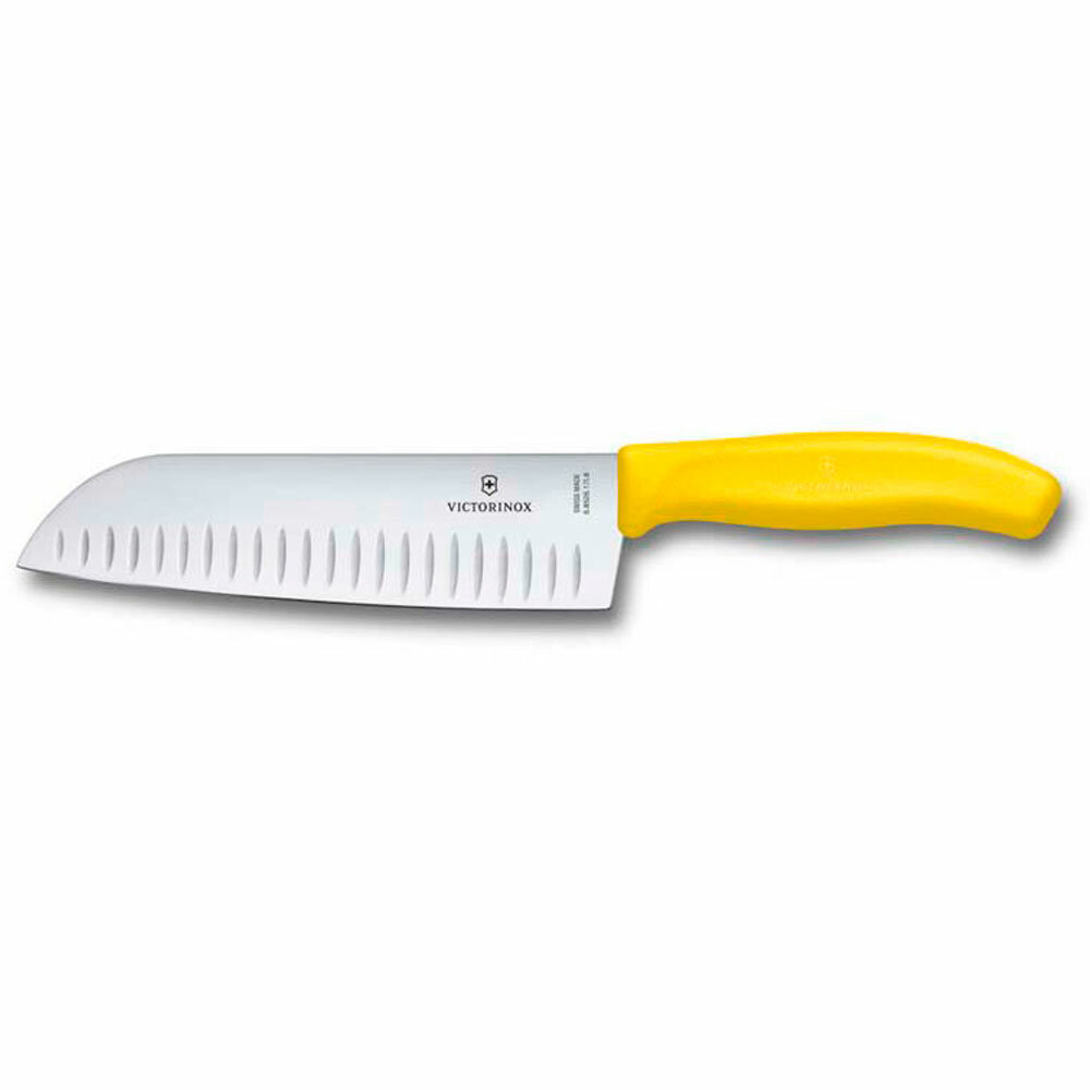 Нож кухонный Victorinox Santoku SwissClassic желтый 17 см 6.8526.17L8B