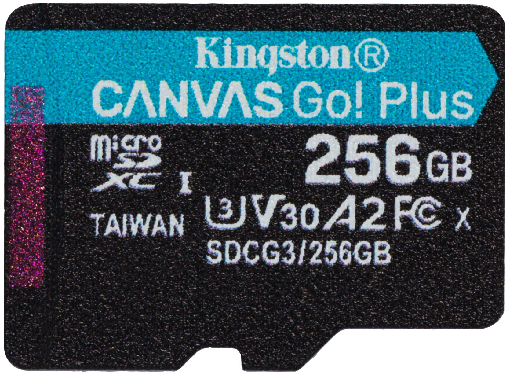 Карта памяти microSDXC Canvas Go Plus, 256 Гб, UHS-I, U3, V30, A2, без адаптера