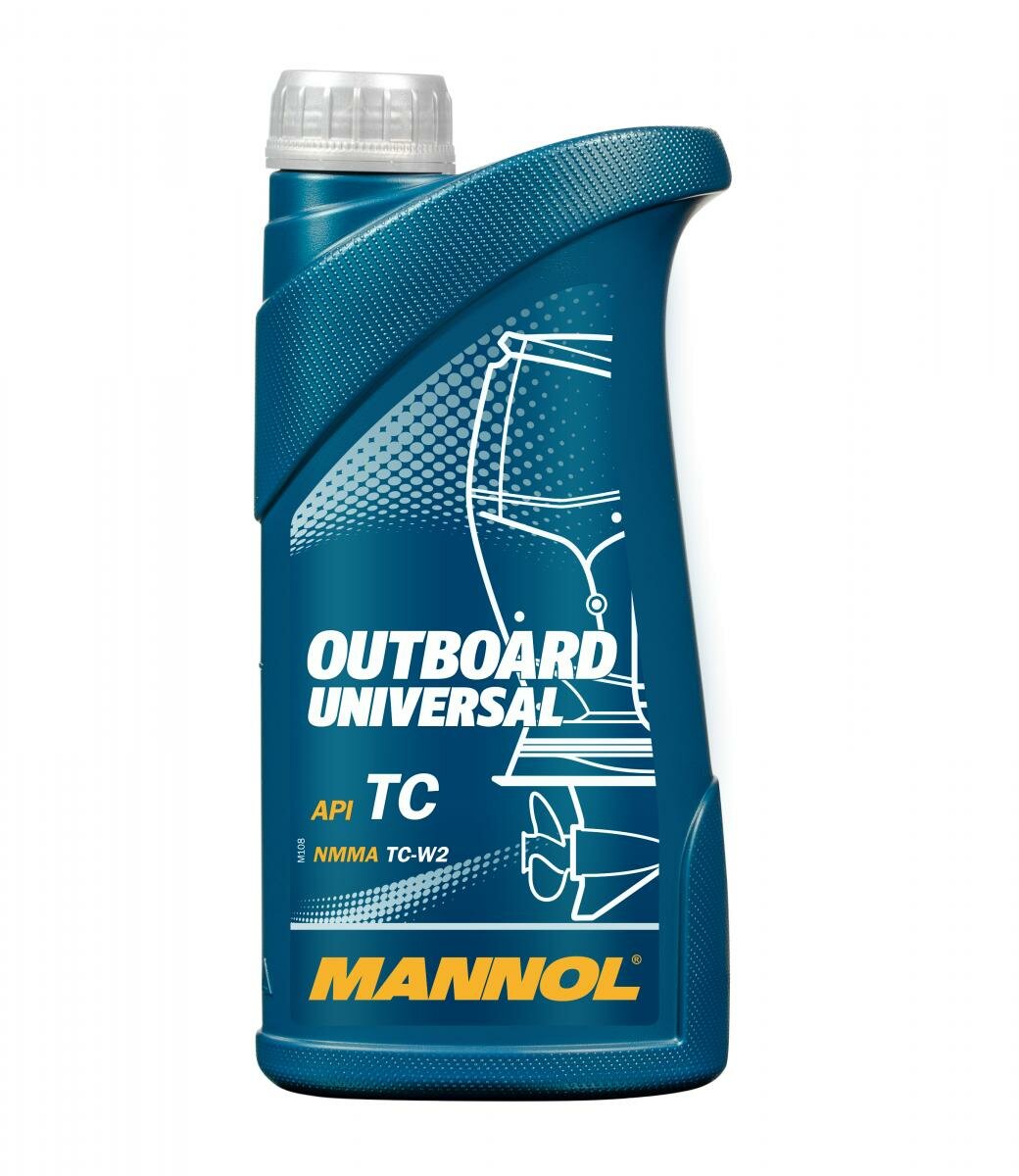 Моторное масло Mannol Outboard Universal, минеральное 1л 1421
