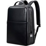 Рюкзак мужской городской дорожный вместительный 22л для ноутбука 15.6 Bopai Business Черный непромокаемый с USB зарядкой тканевый для подростка - изображение