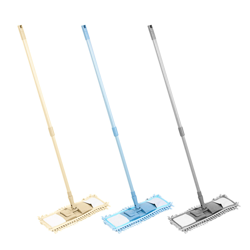 фото VETTA Швабра с насадкой из микрофиб., ручка телескоп. окраш. металл, 70-120см, насадка 70г, 2 штуки
