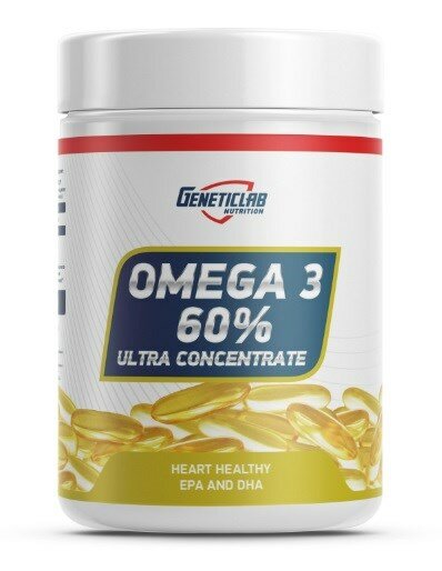GeneticLab Nutrition Omega 60% Ultra Concentrate 500mg (90гел.капс)