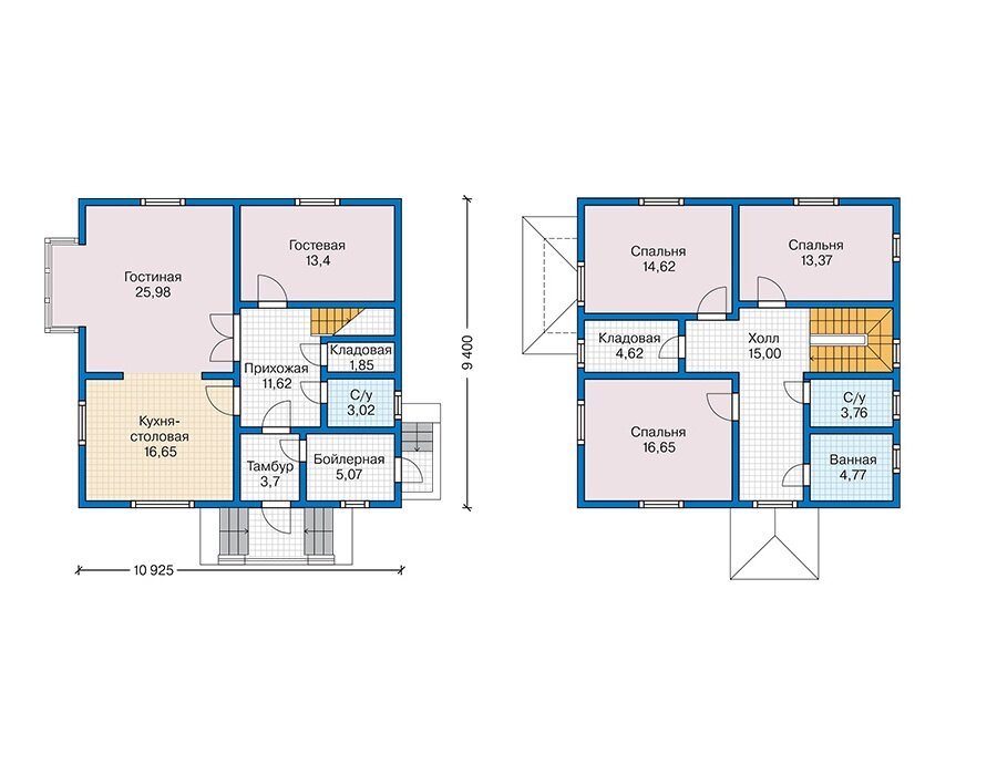 Проект дома Plans-90-19 (154 кв.м, каркас) - фотография № 2