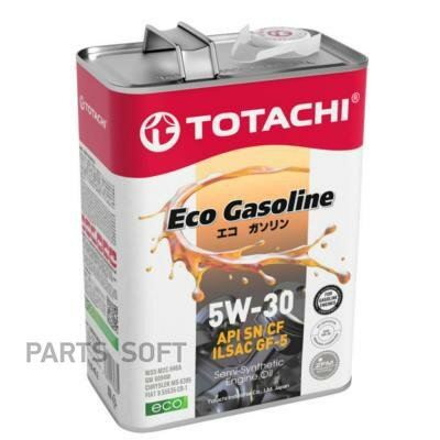 TOTACHI Eco Gasoline 5W30 SN/GF-5 полусинтетика 4л (1/6)