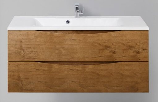 BelBagno MARINO База под раковину подвесная с двумя выкатными ящиками, Rovere Nature, 1100x450x500, MARINO-1100-2C-SO-RN-P