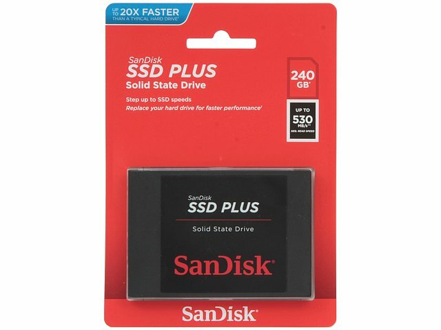 SSD-диск SanDisk SSD диск 240ГБ 2.5 SanDisk SSD Plus SDSSDA-240G-G26 (SATA III) (ret)