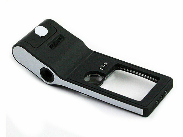 Лупа карманная Kromatech TH-515 3x/10x/55x с микроскопом и подсветкой 6 LED Black 23149b247