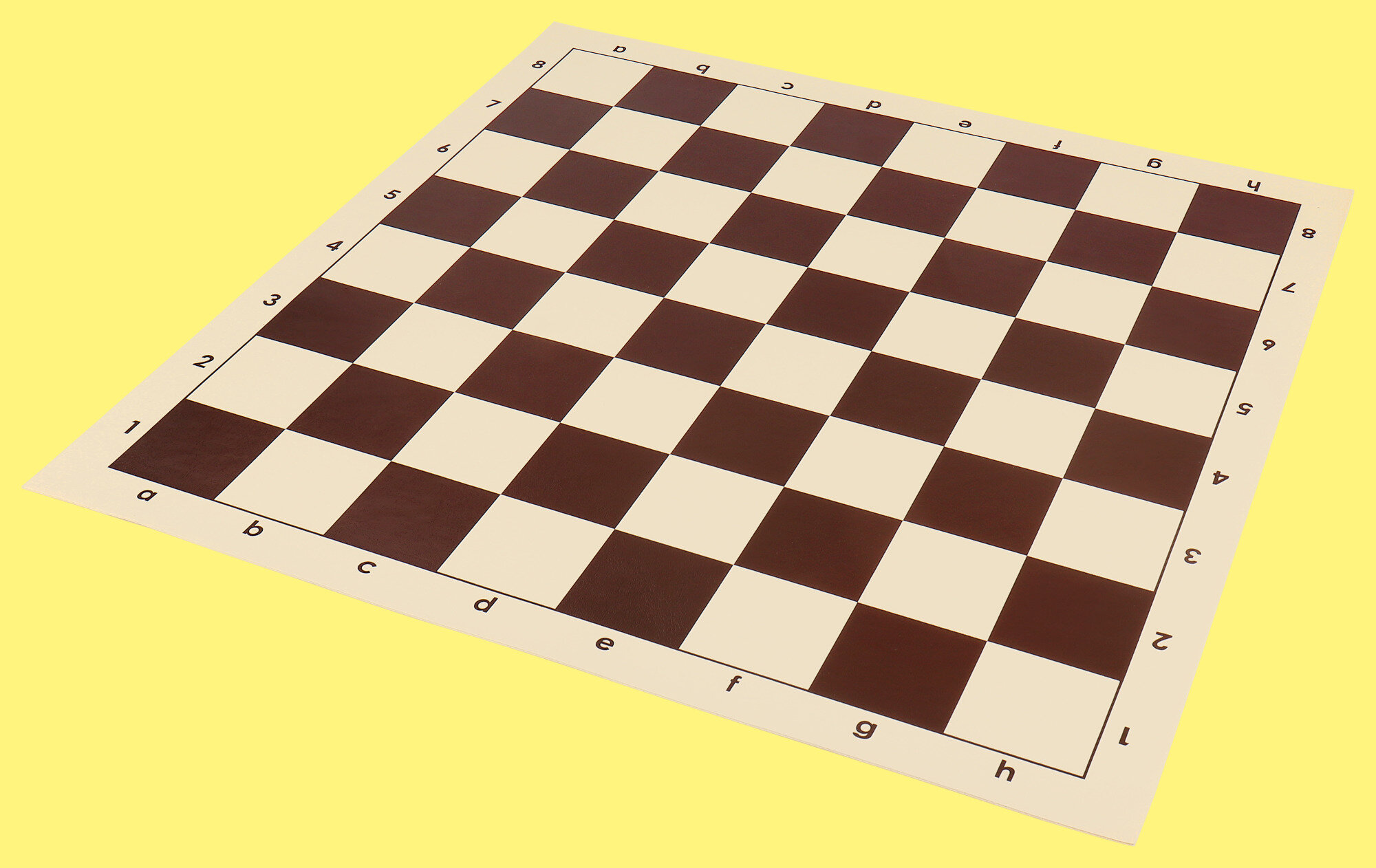 Шахматная доска Виниловая коричневая (51 на 51 см)