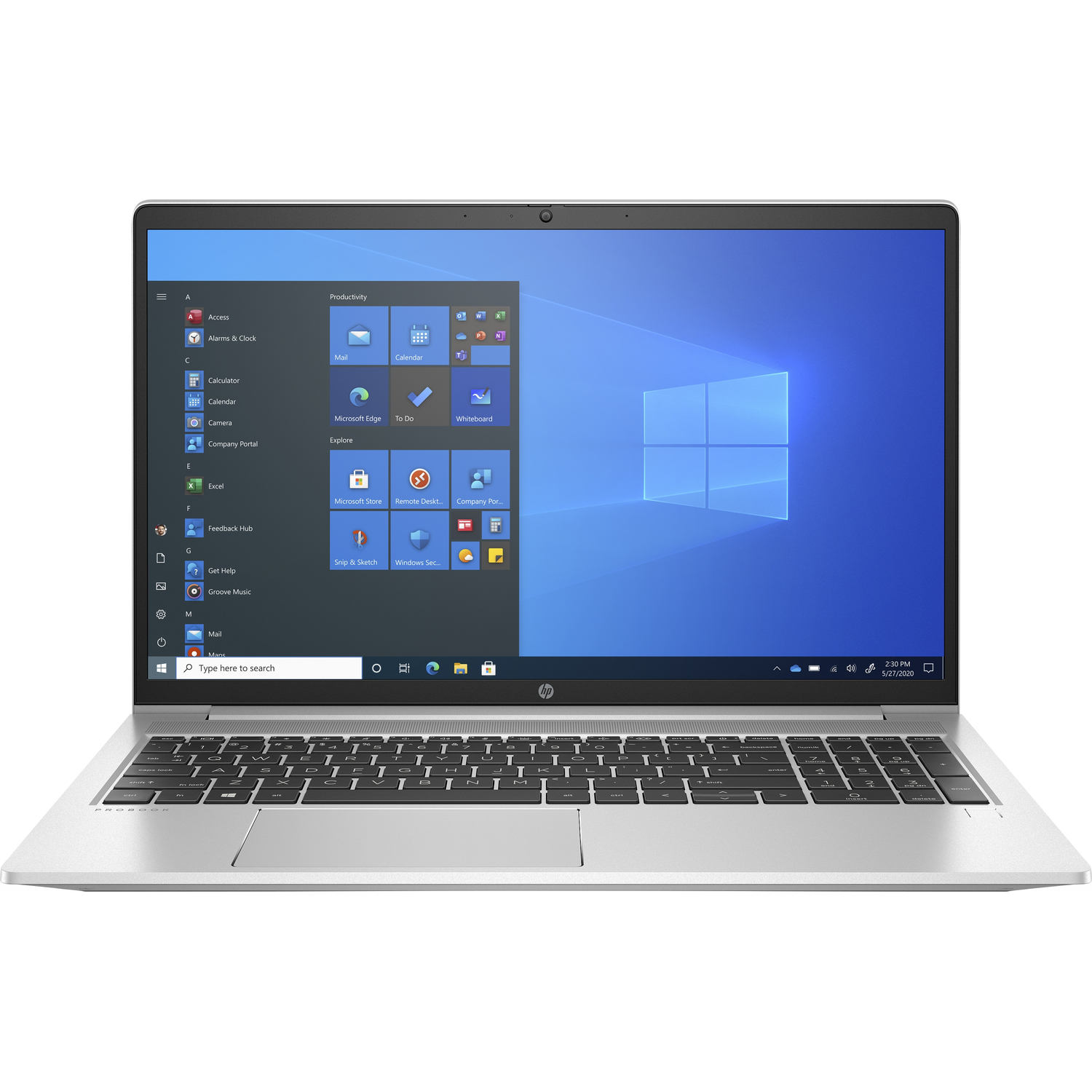 Ноутбук HP ProBook 455 G8 (32N22EA) AMD Ryzen5 5600U (2.3)/16Gb/512G SSD/15.6''FHD/Int:AMD Radeon/Cam HD/ Windows 10 Pro /Pike Silver, Алюминий