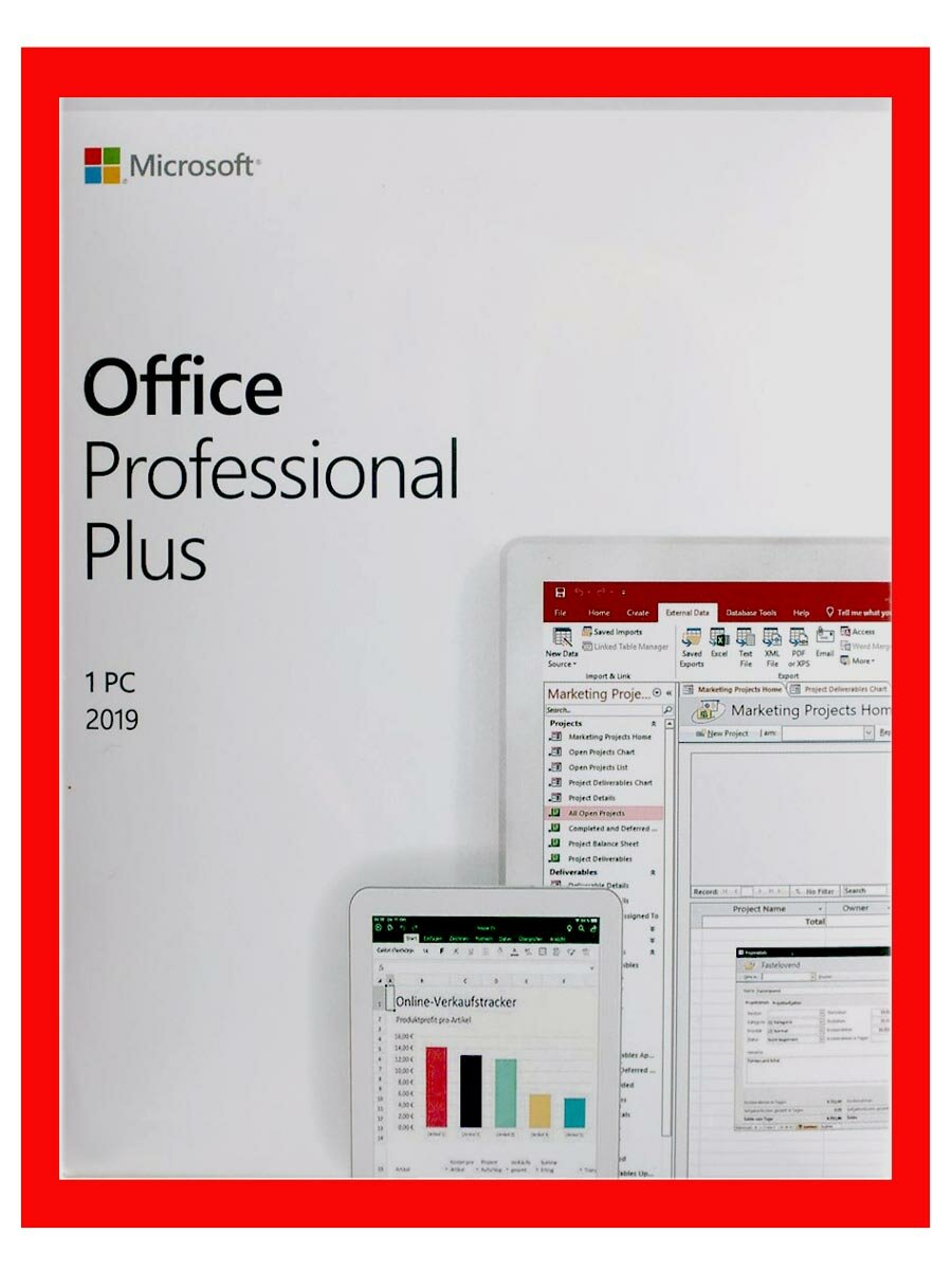 Microsoft Office 2019 Professional Plus с привязкой к устройству лицензионный ключ активации Русский язык.