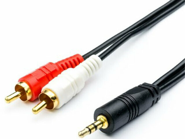 Аксессуар ATcom Audio DC3.5 - 2RCA Mini Jack M 1.8m АТ10707