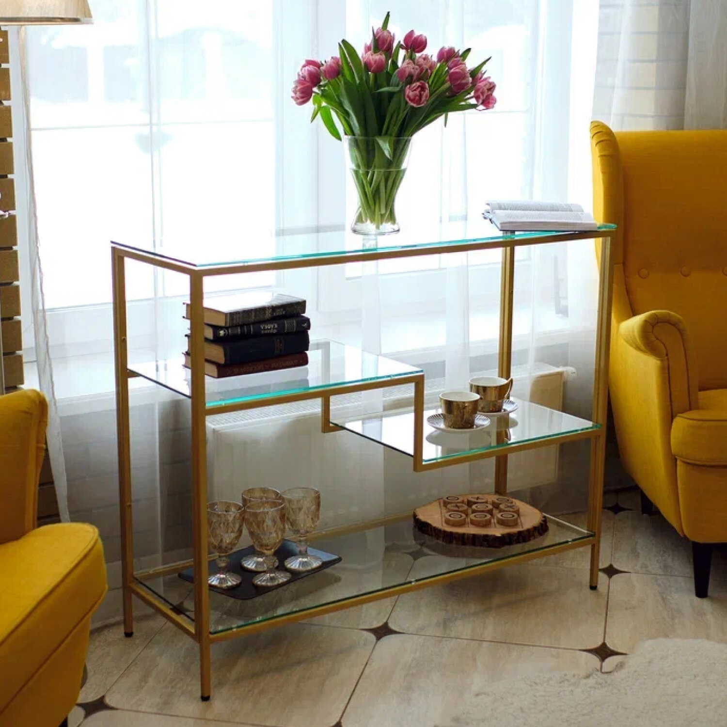 фото Консольный стол AllConsoles 1011-CG clear