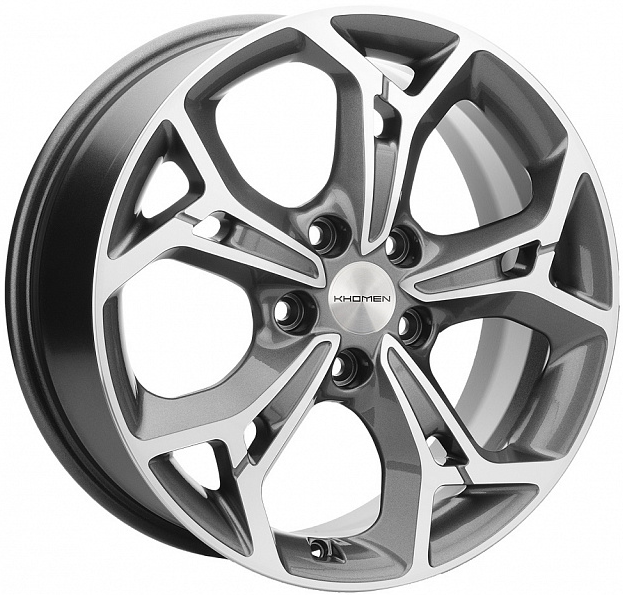 Колесный Диск Khomen Wheels KHW1702 (Octavia) 7x17 5x112 D57,1 ET49 Gray-FP