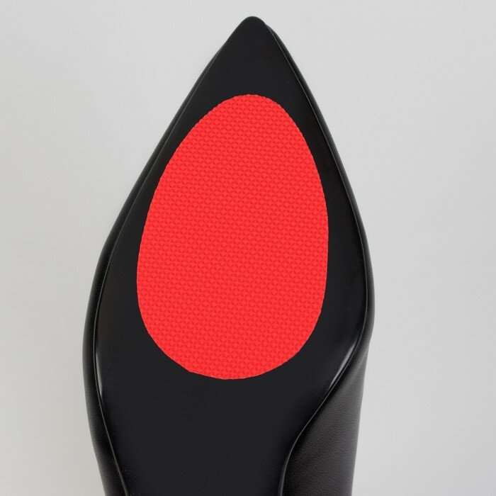 Накладки для обуви противоскользящие, с протектором, на клеевой основе, пара, цвет красный - фотография № 4