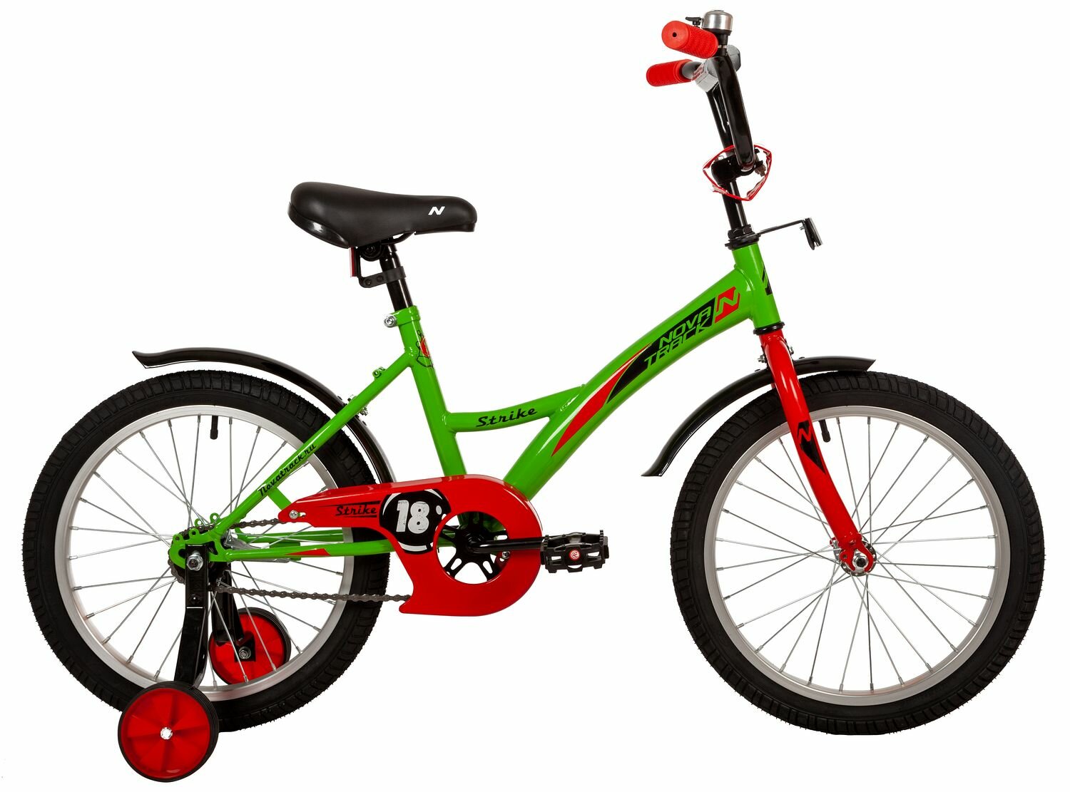 Детский велосипед Novatrack Strike 18 (2022) Зеленый
