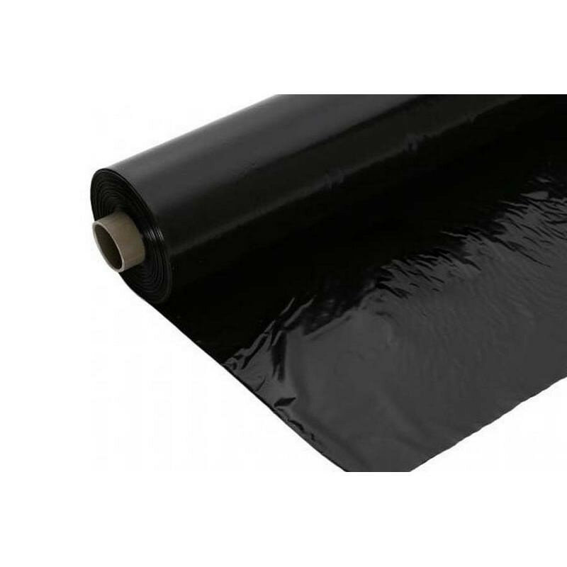 Пленка укрывная ПВД, черная, 2 сорт, 35 мкм, 1,8х30м (ширина 3,6 м) - фотография № 3