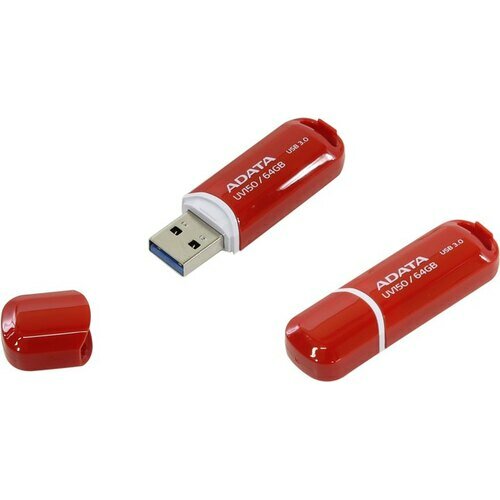 Флешка Adata DashDrive UV150 AUV150-64G-RRD 64 Гб Red