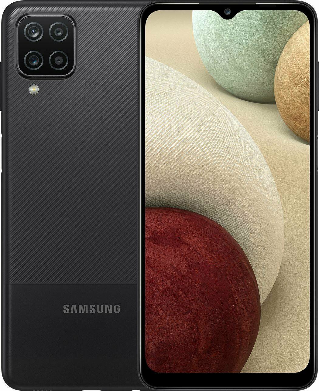 Смартфон Samsung Galaxy A12 SM-A127F 64ГБ, черный (sm-a127fzkvcau)