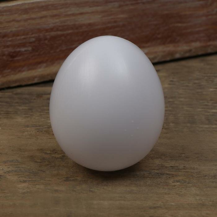 Яйцо искусственное подкладное, для кур, 1 шт., белое./В упаковке шт: 5 - фотография № 3