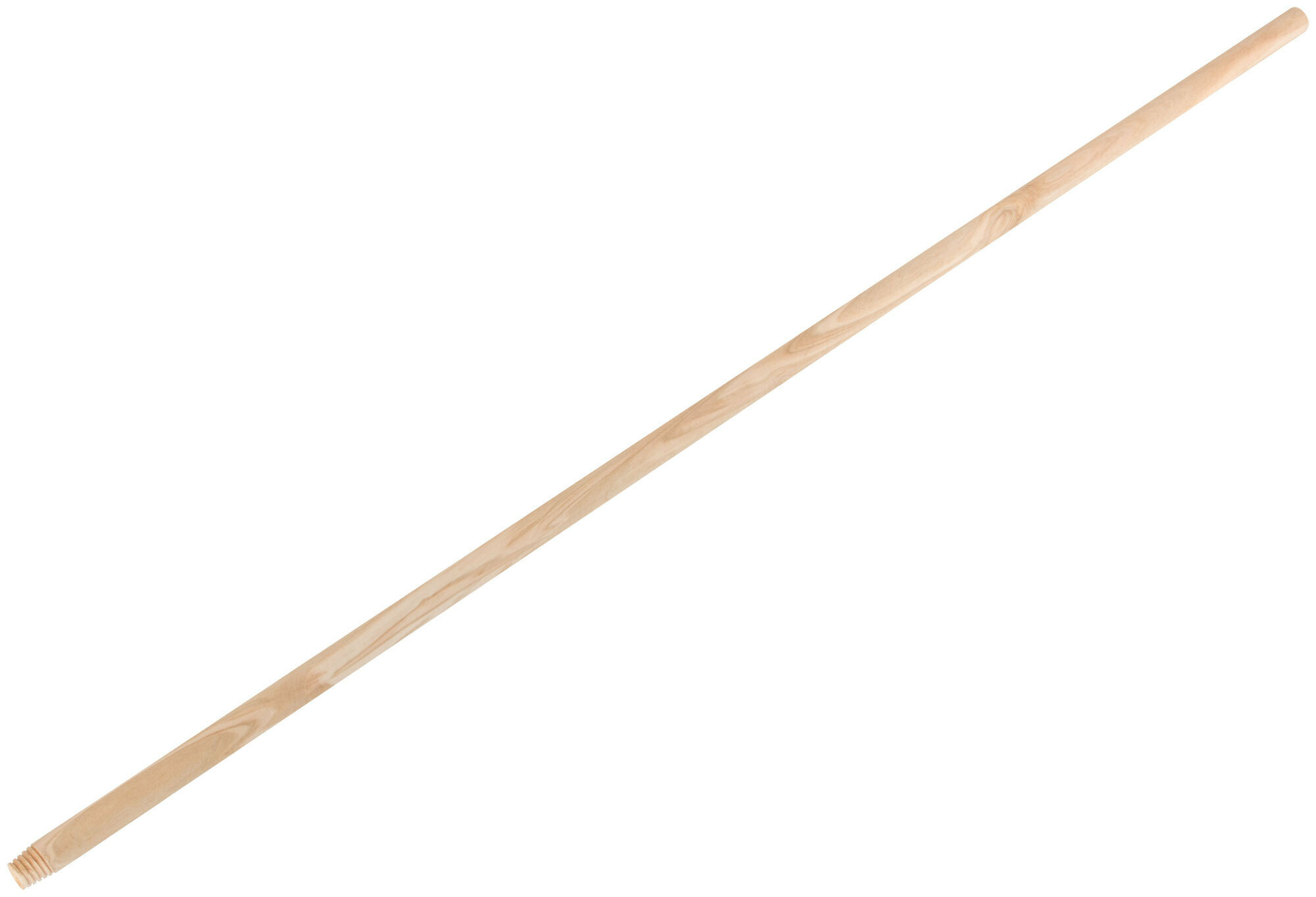 Черенок для метел деревянный с деревянной резьбой 1200 мм 68018 - фотография № 2