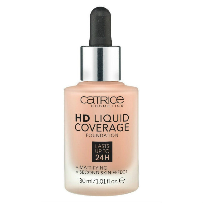 Catrice Основа тональная HD liguid coverage foundation 040 Warm Beige темно-бежевый, 1 шт