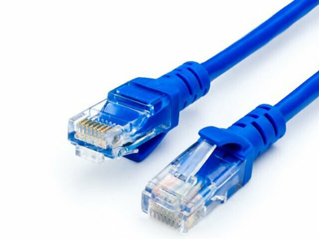 Сетевой кабель ATcom RJ45 cat.5e UTP 15m Blue AT9168