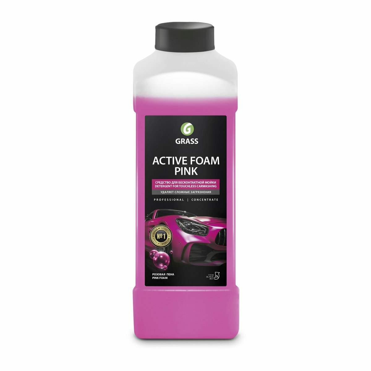 Активная пена Grass Active foam pink для бесконтактной мойки 1 л