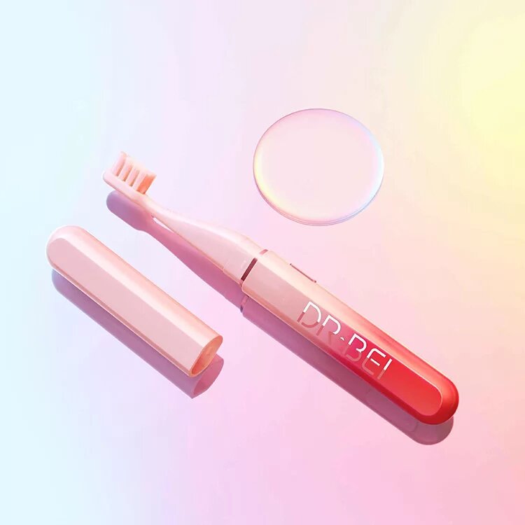 Зубная щетка электрическая Dr.Bei Sonic Electric Toothbrush Pink - фото №6