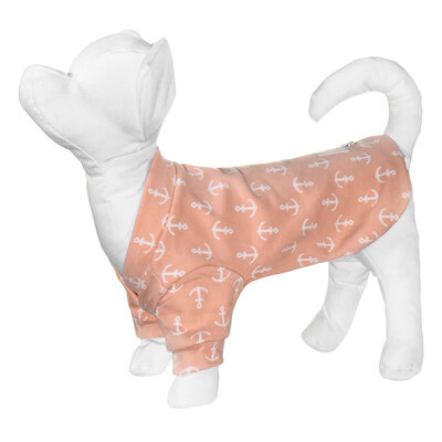 Yami-Yami одежда Толстовка для собак с принтом якорь, розовая, M (спинка 30 см) нд28ос 51677-3, 0,08 кг