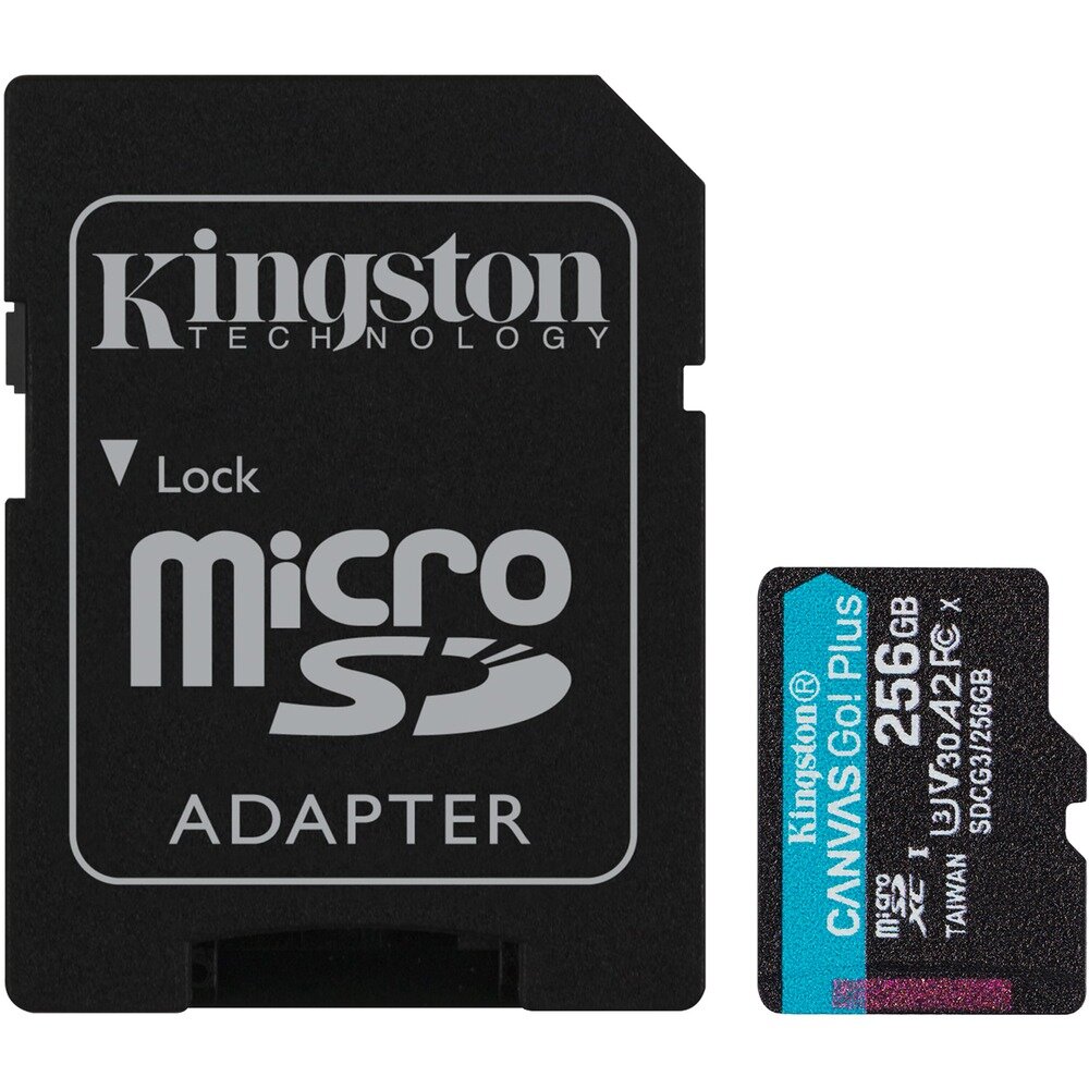 Kingston Canvas Go Plus MicroSDXC 256GB с адаптером