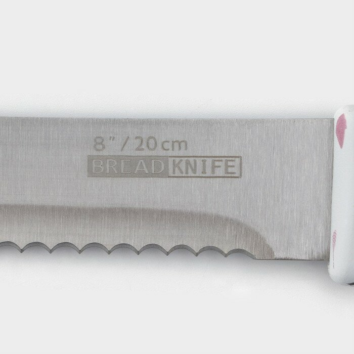 Нож для хлеба Доляна Sparkle, цвет белый - фотография № 3