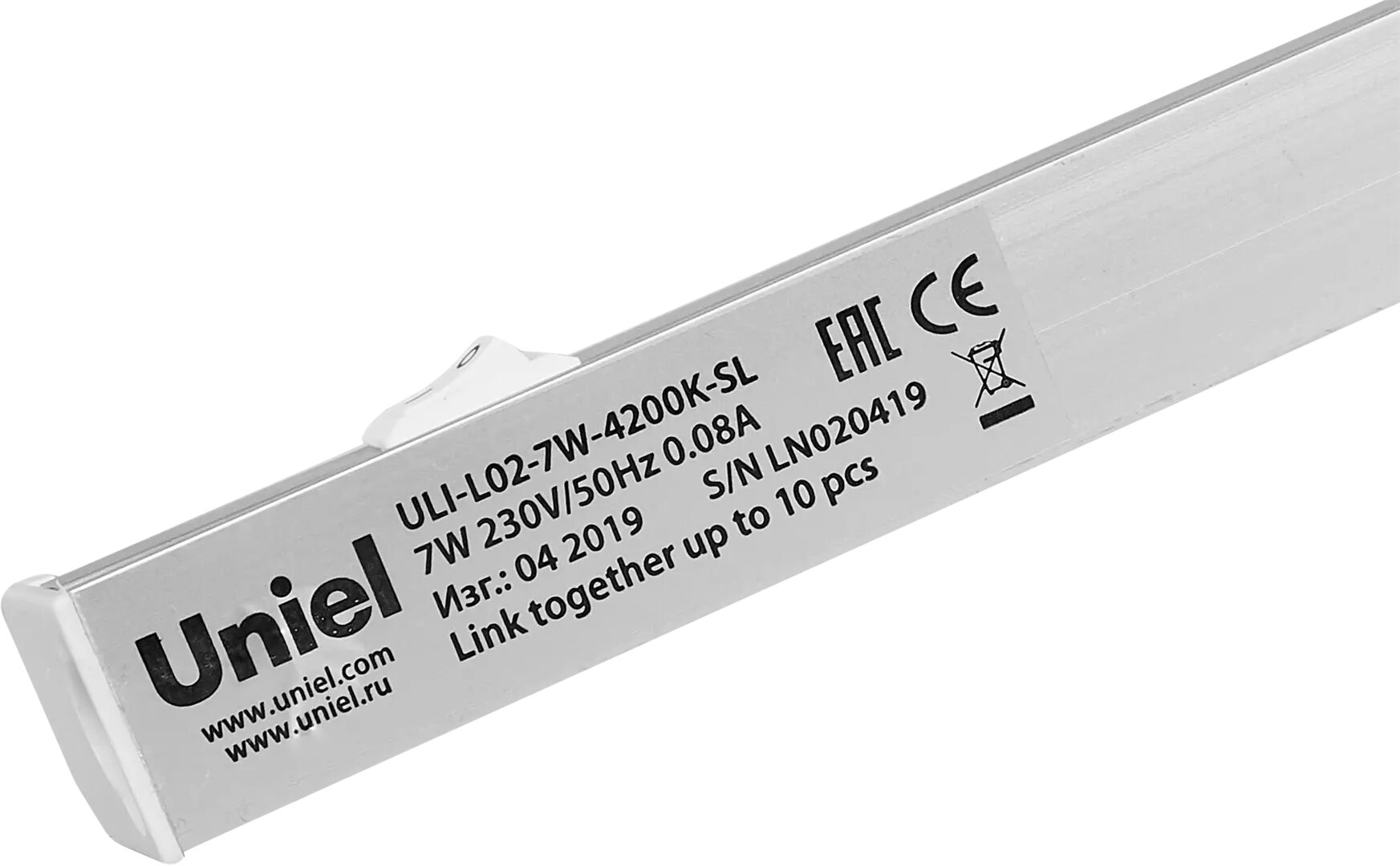 Светильник линейный светодиодный Uniel ULI-L02 565 мм 7 Вт, белый свет - фотография № 3
