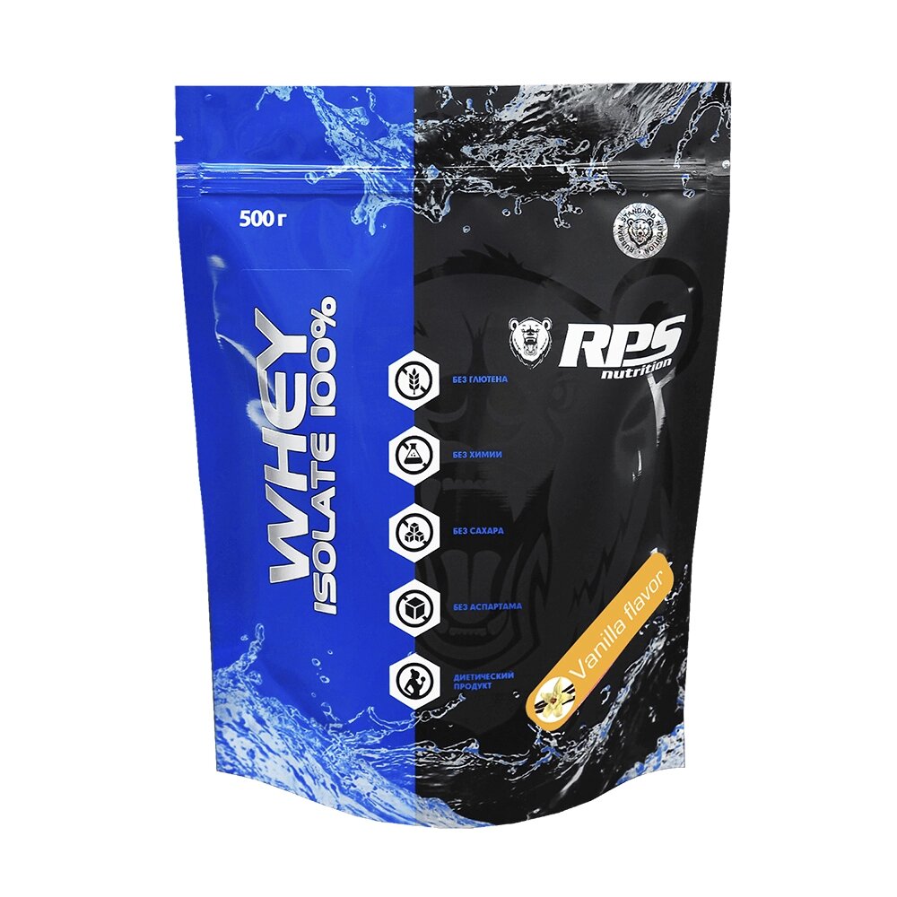 RPS Whey Isolate 100%, 500 гр. (ваниль)