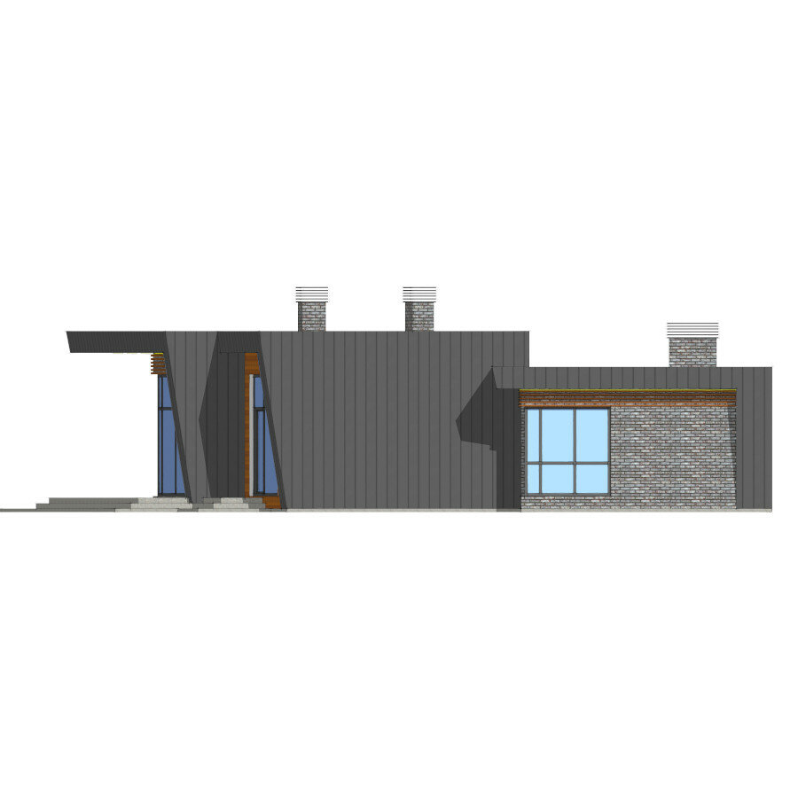 62-78D-Catalog-Plans - Проект одноэтажного дома из газобетона с террасой - фотография № 5