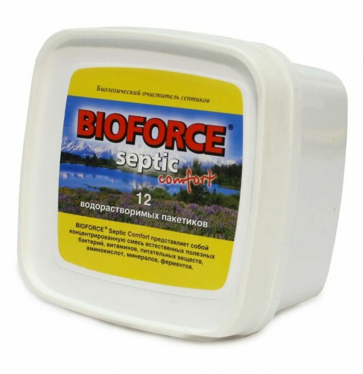 Биологический очиститель септиков BIOFORCE Septic Comfort (12x56г) 672г BF-bc-006