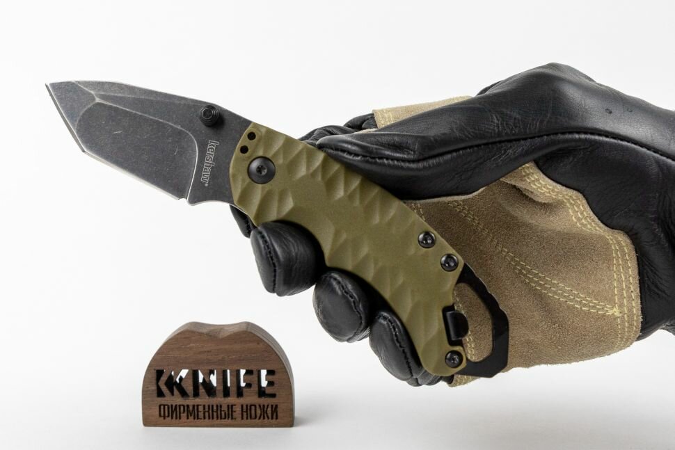 Нож "Shuffle II" 8Cr13MoV Olive GRN 8750TOLBW от Kershaw