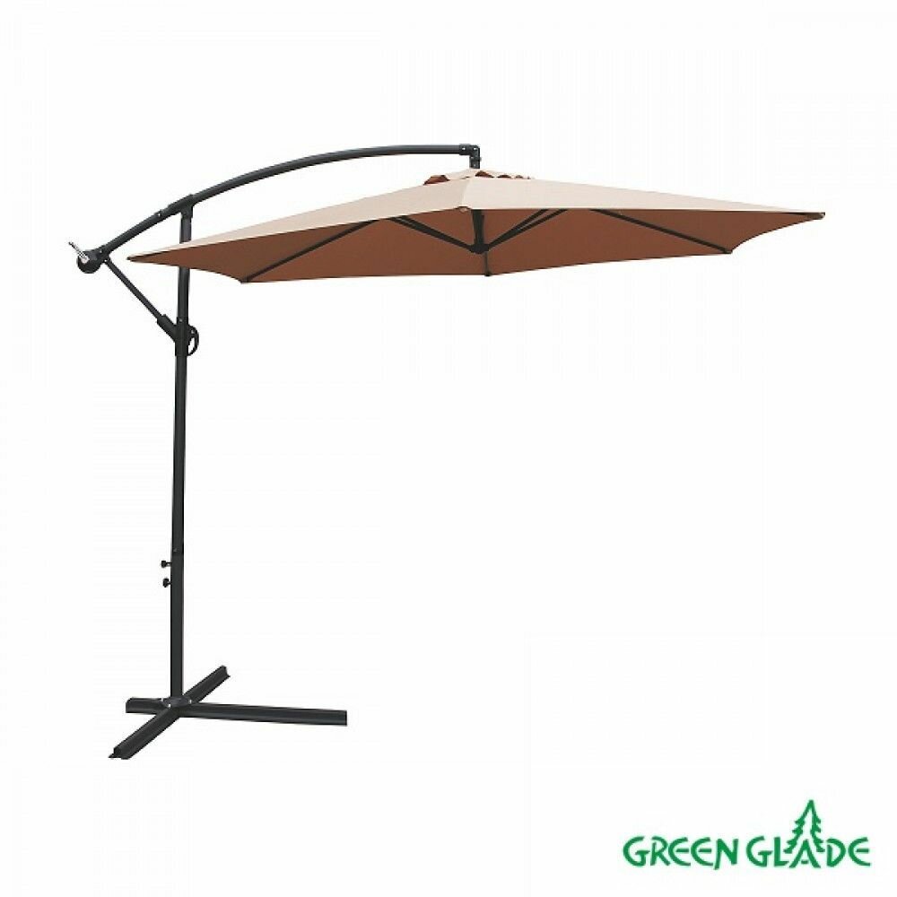 Садовый зонт Green Glade 6003 светло-коричневый - фотография № 2