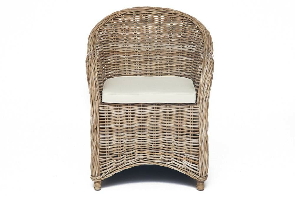 Кресло TetChair MAISON (c подушкой),натуральный ротанг, 63*66*85 см, натуральный серый/natural grey - фотография № 6