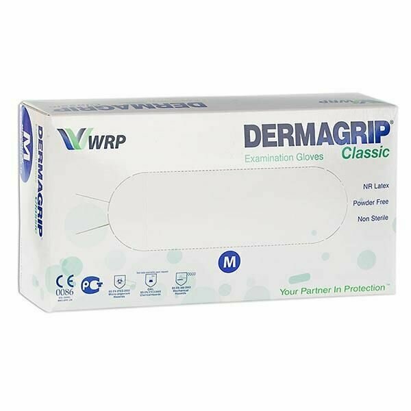 Перчатки DERMAGRIP (Дермагрип) High Risk смотровые нестерильные сверхпрочные р. M 50шт. синий